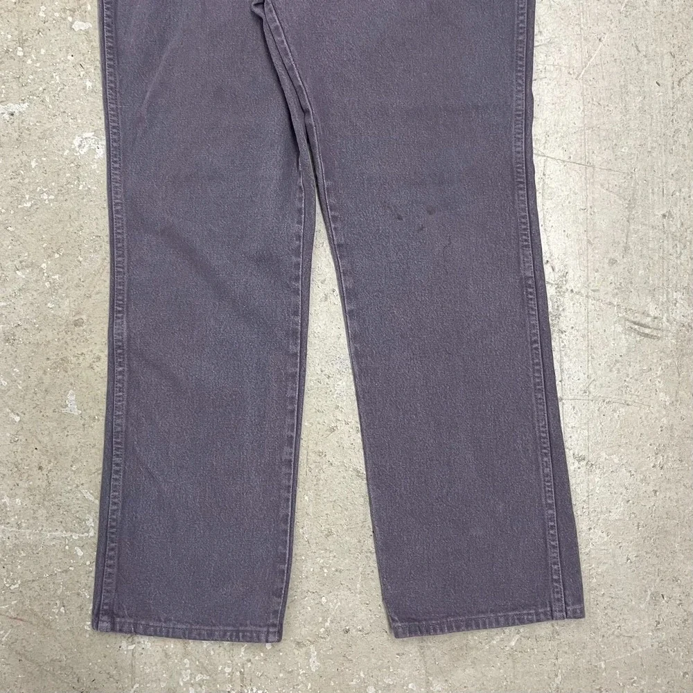 Vintage Wrangler Jean 35x30 Purple Pants 936 Slim Cowboy Western Denim Tag 36x32